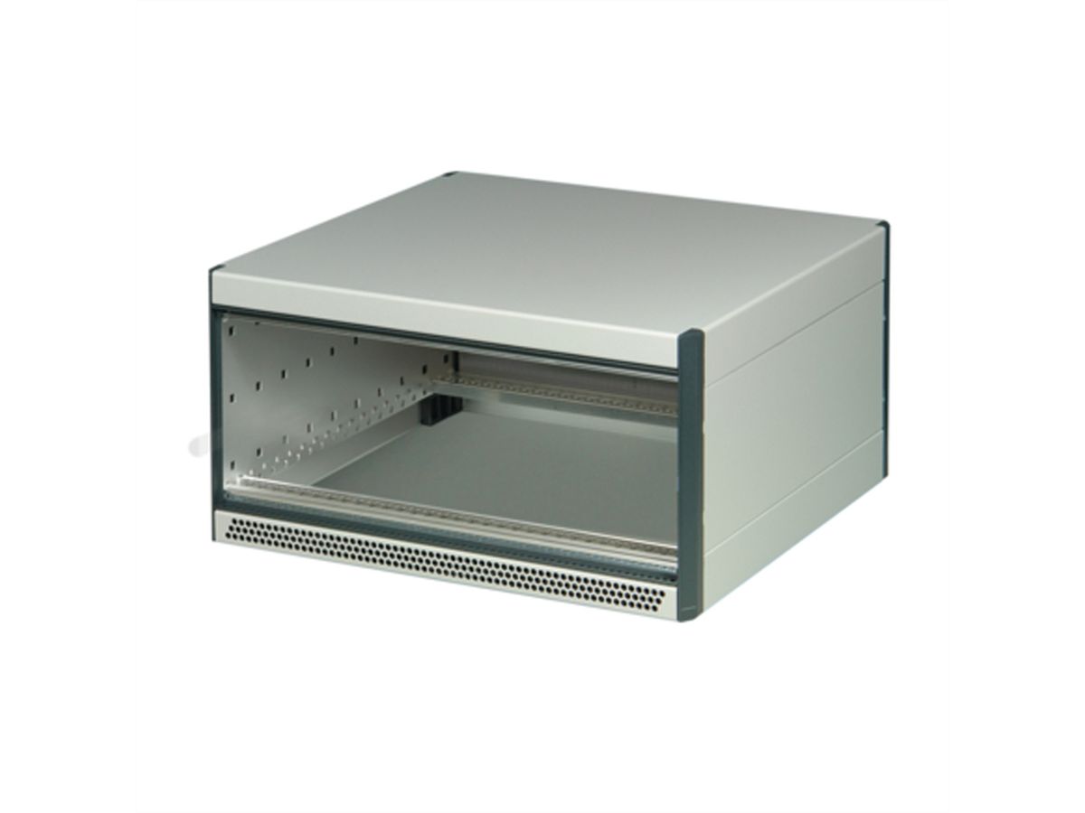 Coffret de bureau RatiopacPRO AIR de SCHROFF, blindage rétractable, garniture avant, 3/4 U, 84 HP, 255 mm