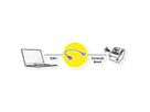 ROLINE Câble adaptateur RJ45 femelle vers bloc terminal, 15 cm