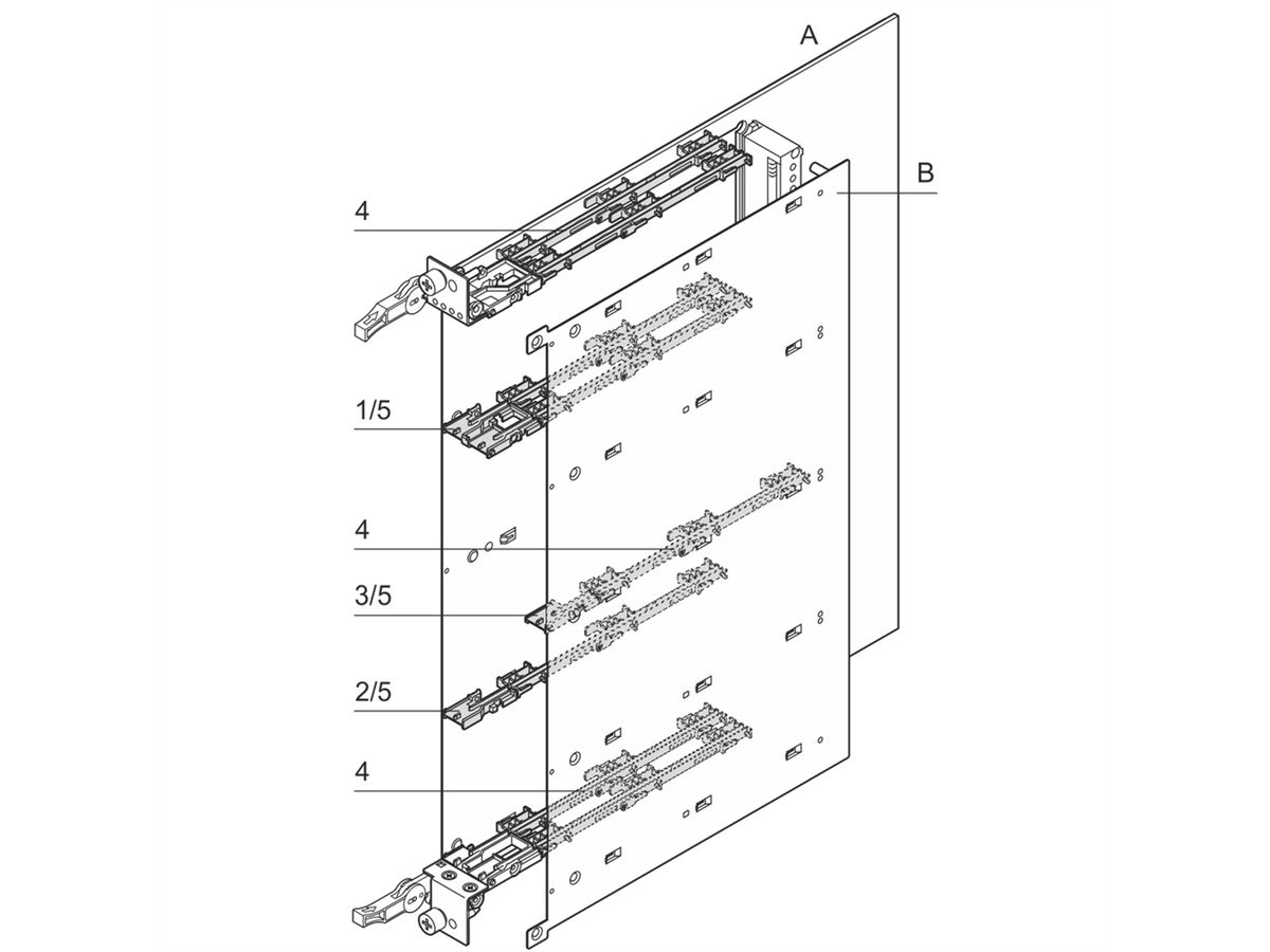 Guide-cartes SCHROFF pour modules AdvancedMC Compact et Full-Size