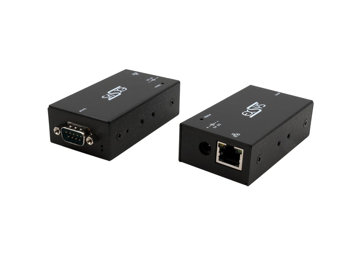 EXSYS EX-6111-2PoE Ethernet PoE vers 1 x port RS-232, Adaptateur secteur 5V/4A