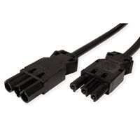 BACHMANN Câble prolongateur GST18-3 Mâle / coupleur, noir, 1 m