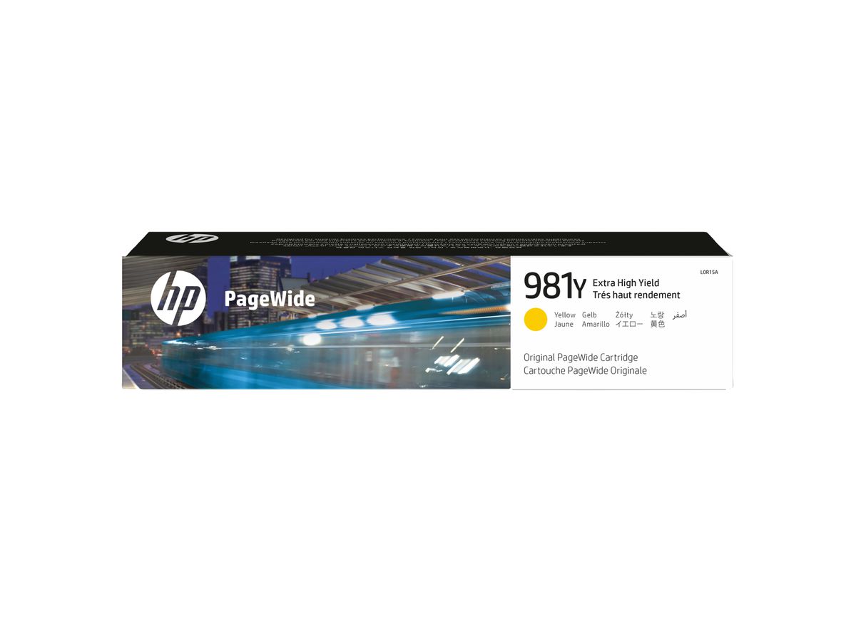 HP 981Y cartouche PageWide Jaune extra grande capacité authentique