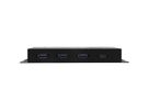 EXSYS EX-1191HMVS-PD Hub métallique USB 3.2 Gen 1 à 4 ports, avec recharge USB-PD