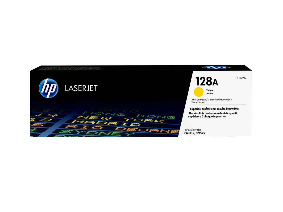 HP 128A toner LaserJet jaune authentique
