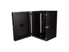 ROLINE 19" Boîtier mural Pro 16U, 600x600 LxP pivotant en 2 parties noir