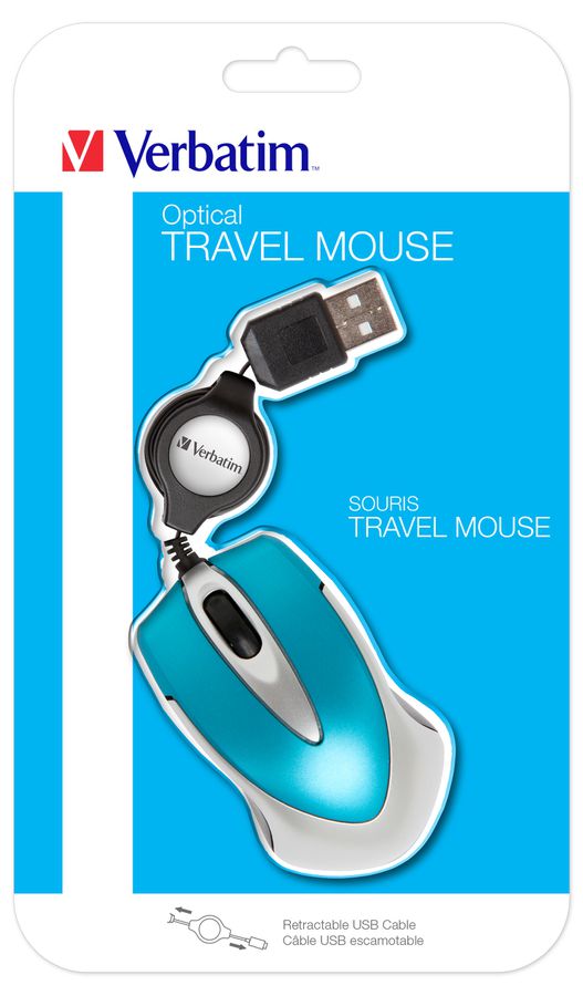 Verbatim Go Mini souris Ambidextre USB Type-A Optique 1000 DPI