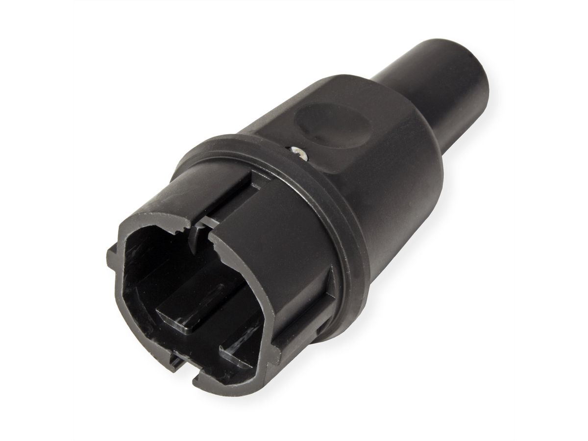 BACHMANN Fiche en caoutchouc plein, IP44, noire