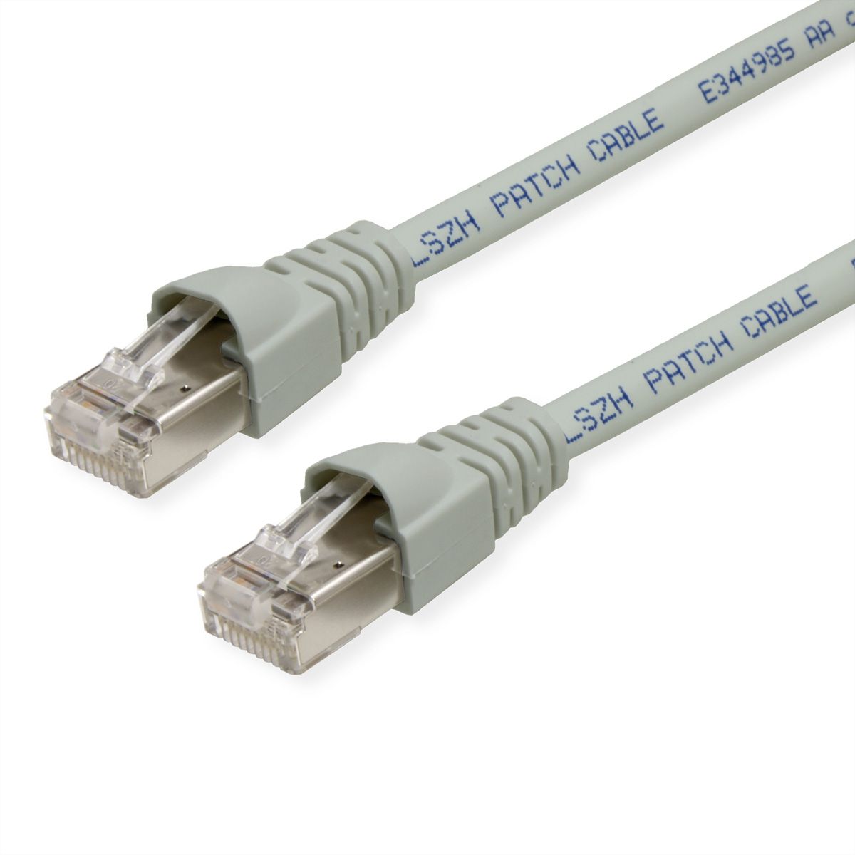 TELEGÄRTNER Cordon S/FTP, Cat.6A, LSOH, gris, 9,5 m