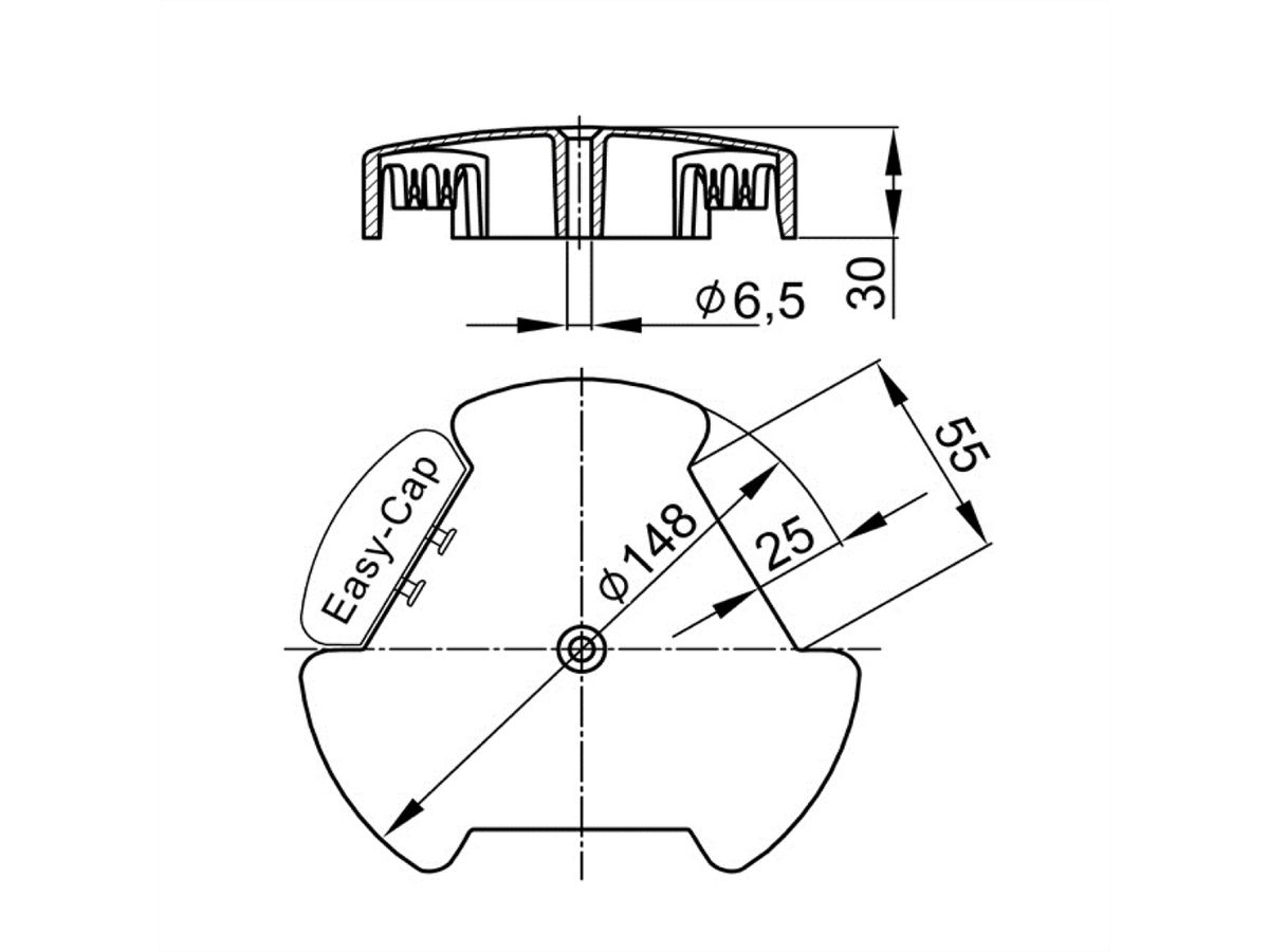 BACHMANN Easy-Cap argent