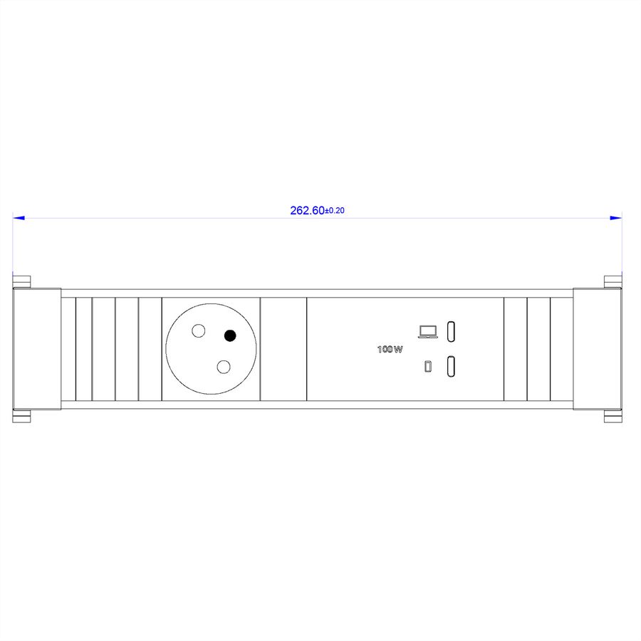 BACHMANN CONFERENCE M 1xUTE, 1xUSB C/C 100W