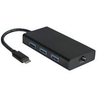 VALUE Convertisseur USB-C - Gigabit Ethernet + Hub