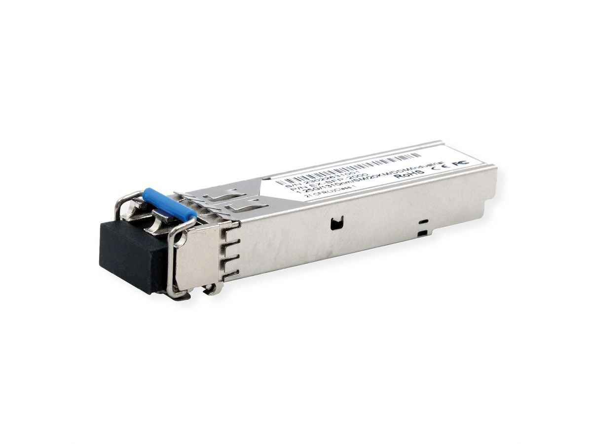 EXSYS EX-SFP-2000 SFP Transceiver, LC, Duplex, Singlemode, 20km, -40°C à +85°C