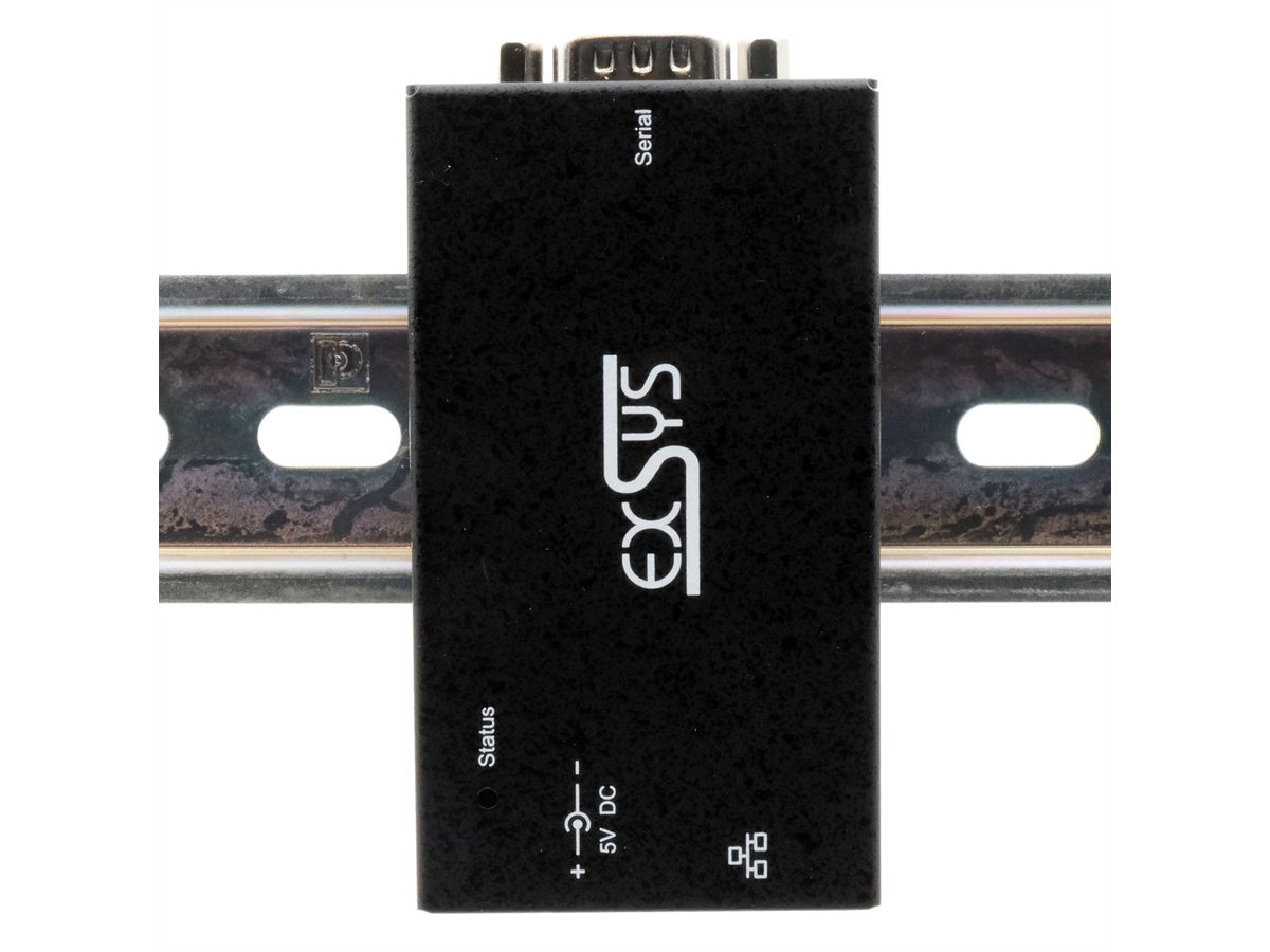 EXSYS EX-6111-2 Ethernet vers 1x RS-232, avec adaptateur secteur