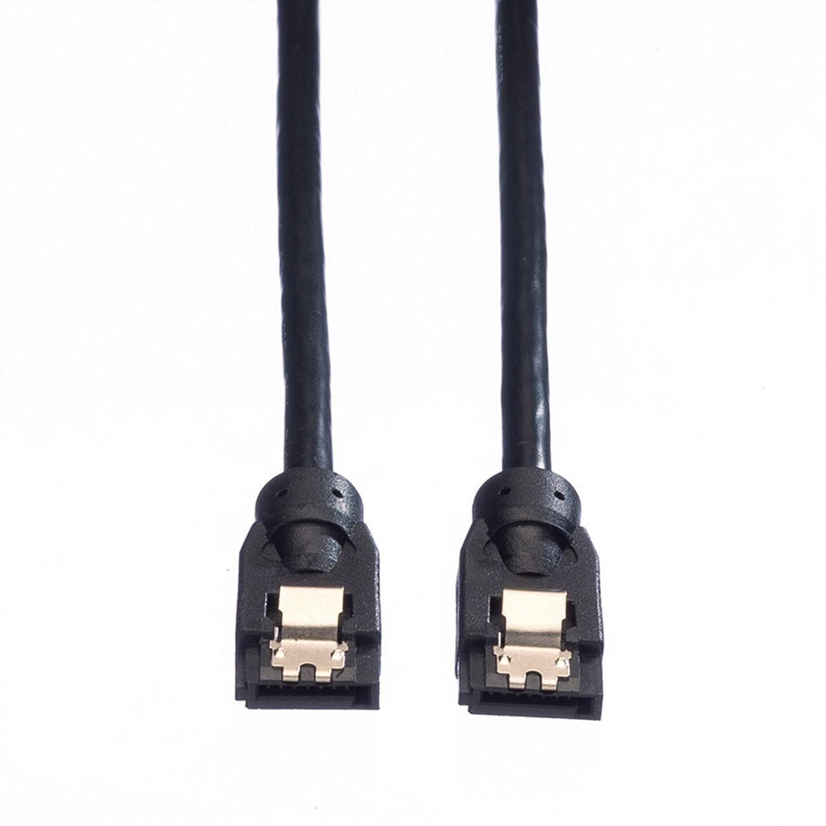 ROLINE Câble interne SATA 6.0 Gbit/s pour disques durs, avec attache, 0,5 m