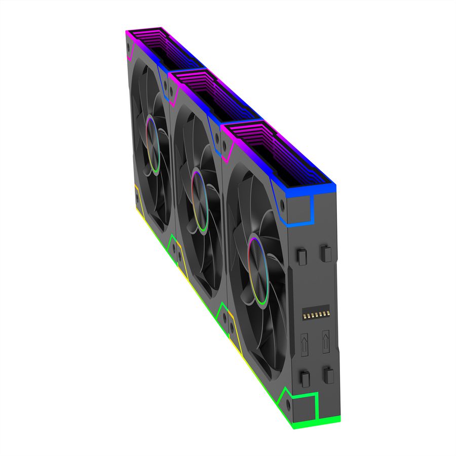 Xilence XPF120.ARGB 120mm PWM Ventilateur de boîtier, ARGB LED