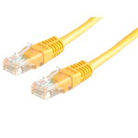 Cordon VALUE Cat.6 (Classe E) UTP confectionné, jaune, 0,5 m