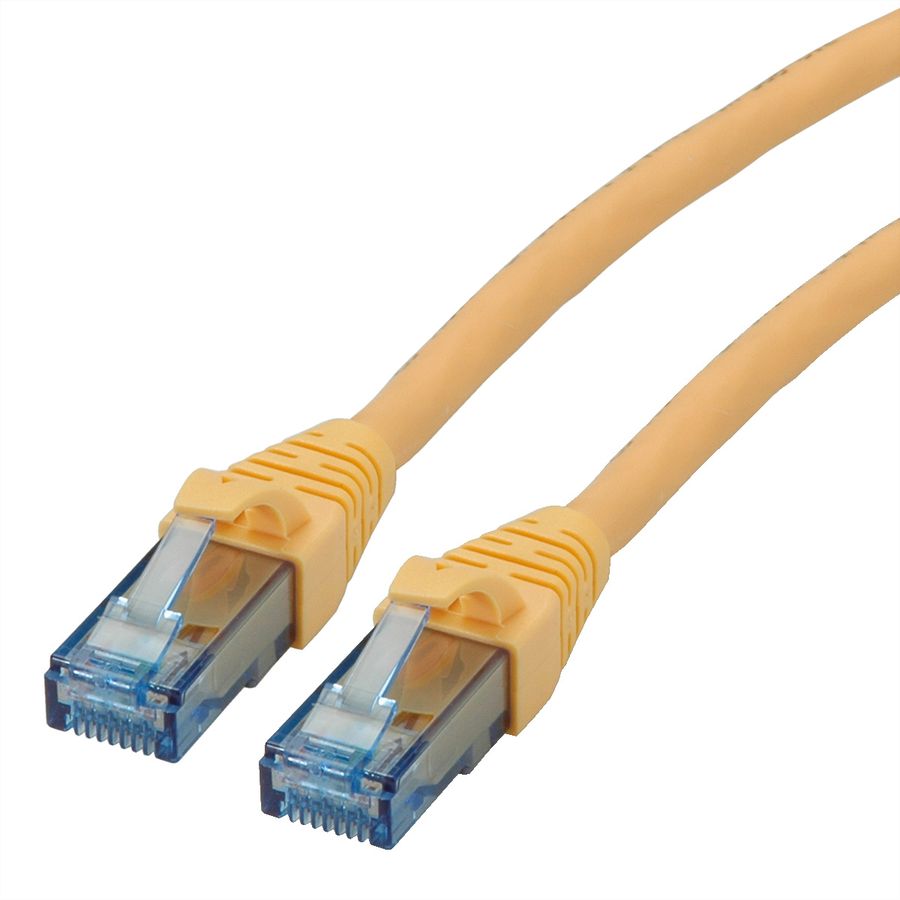 Cordon ROLINE UTP Cat.6A / 10 Gigabit, Component Level, LSOH, jaune, 2 m