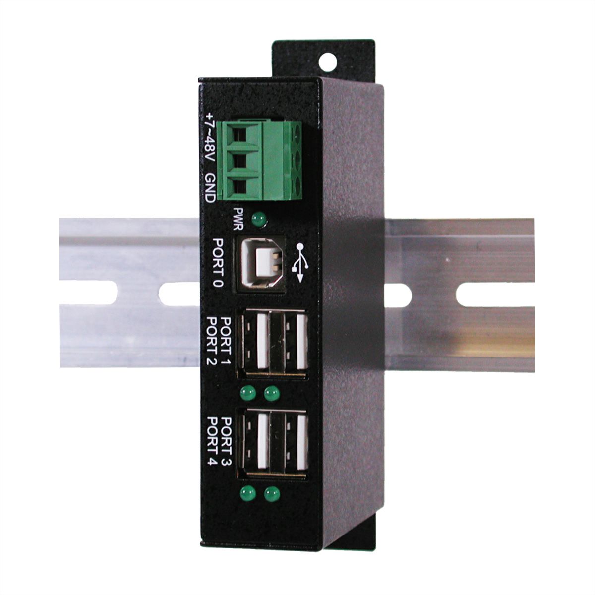 EXSYS EX-1163HMS-WT Hub 4 ports USB 2.0 avec protection de surtension