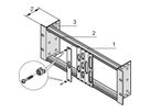 Support de module 19" SCHROFF sans décharge de traction