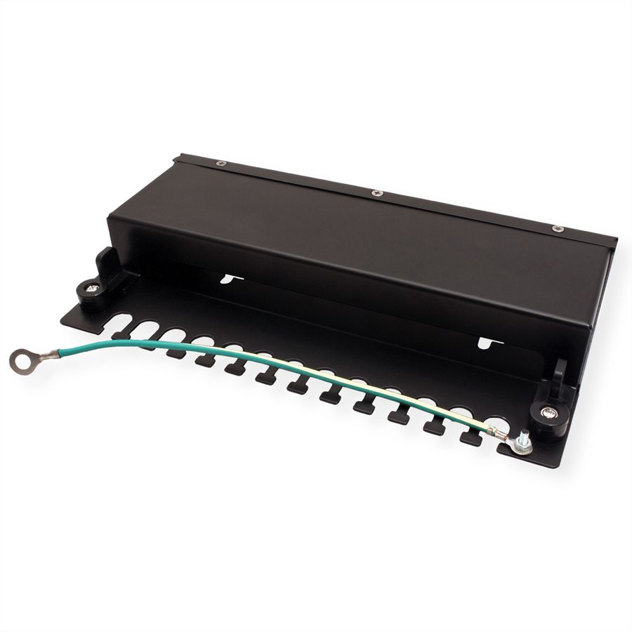 VALUE Panneau de brassage pour Keystones 12 ports, noir