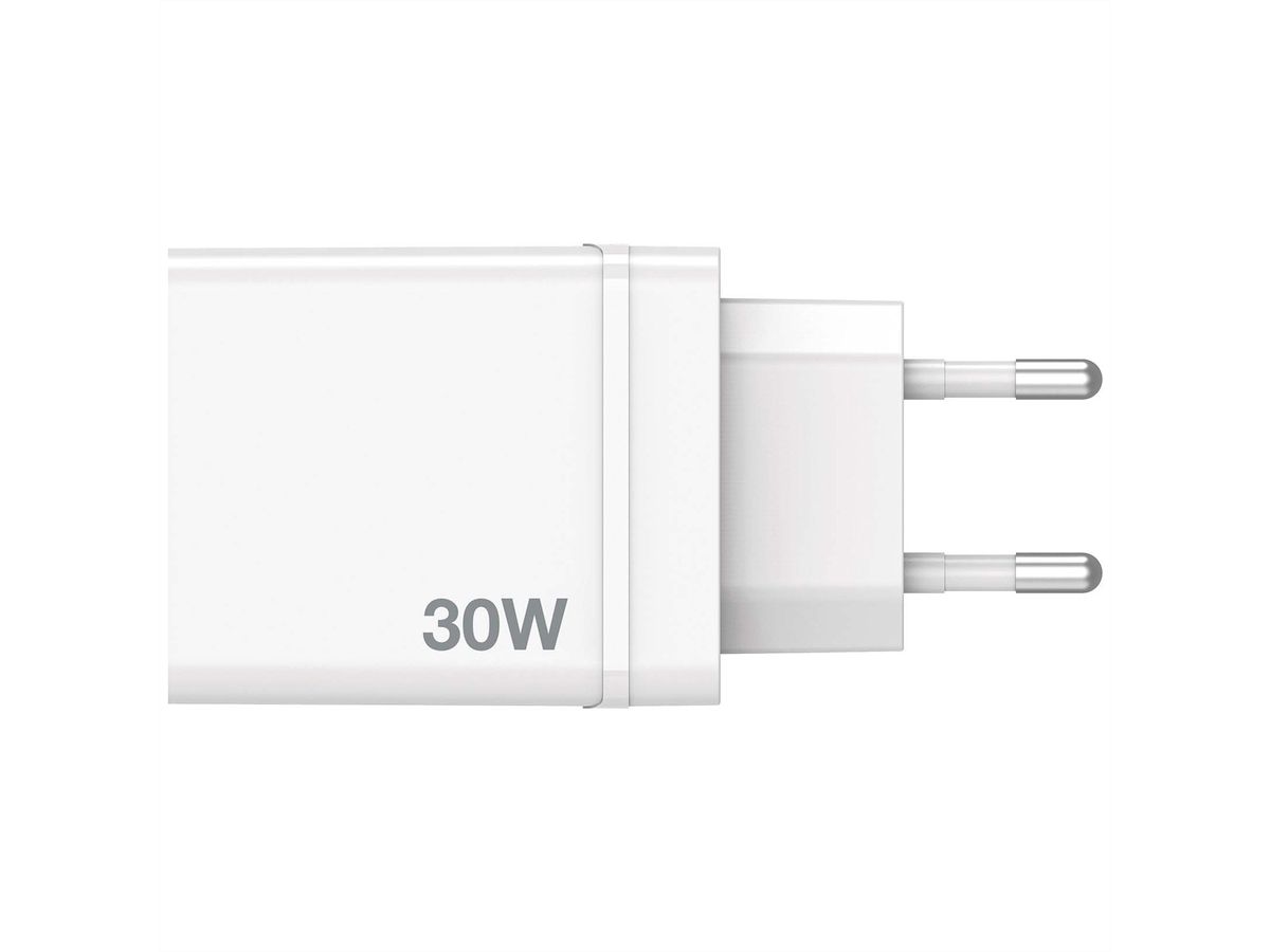 VERBATIM Chargeur USB mural 4 ports 30 W blanc