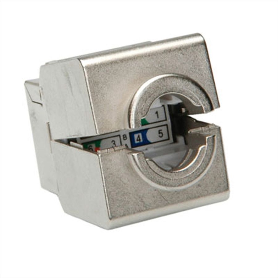 ROLINE Keystone Cat.6 (Classe E), blindé, sans outil, argent