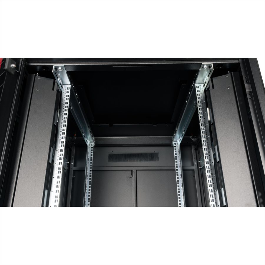 ROLINE 19" Baie réseau Pro 32U, 800x800 LxP Porte verre noir