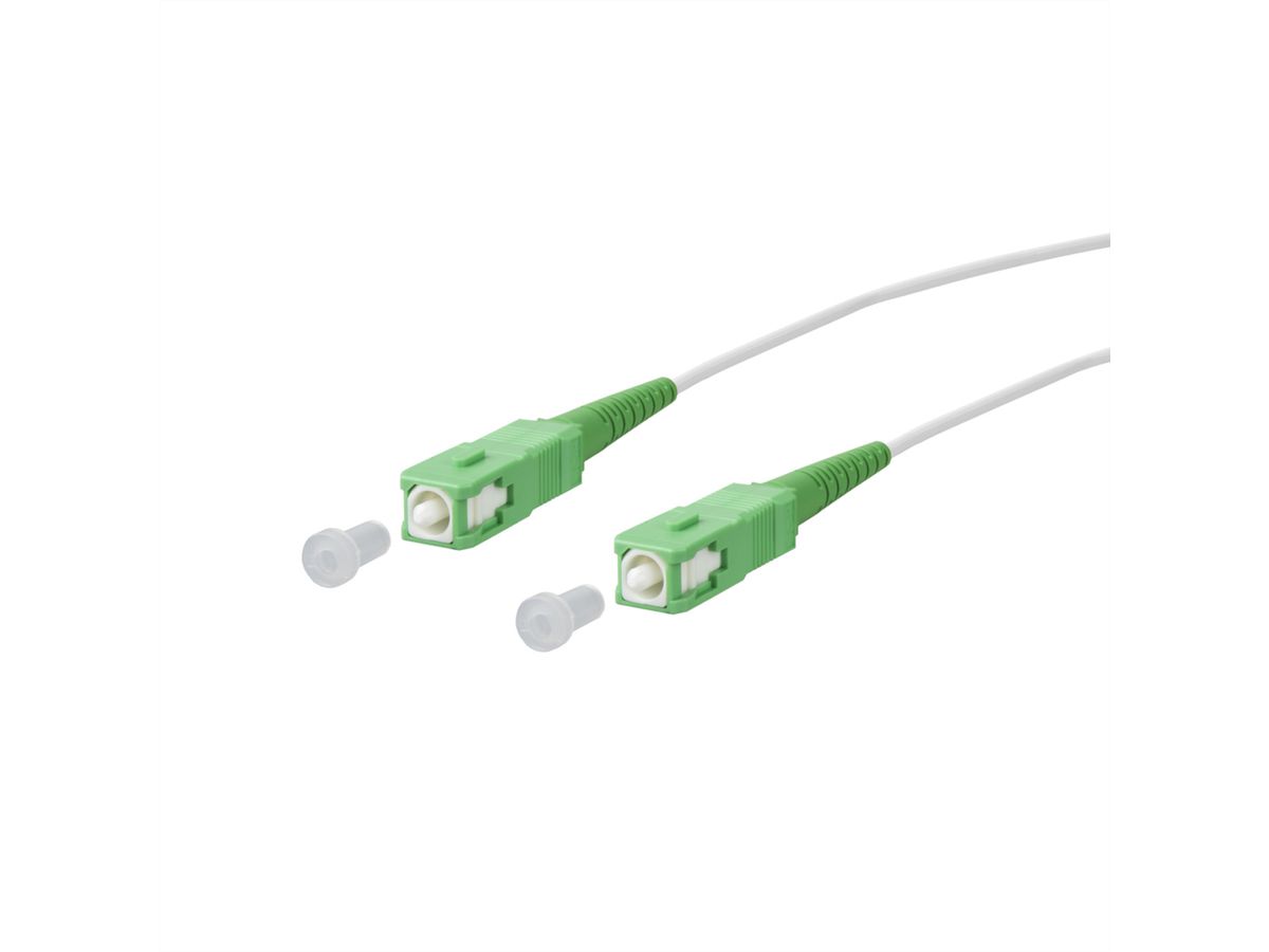 METZ CONNECT OpDAT cordon de brassage, SC-S APC/SC-S APC OS2, 5 m