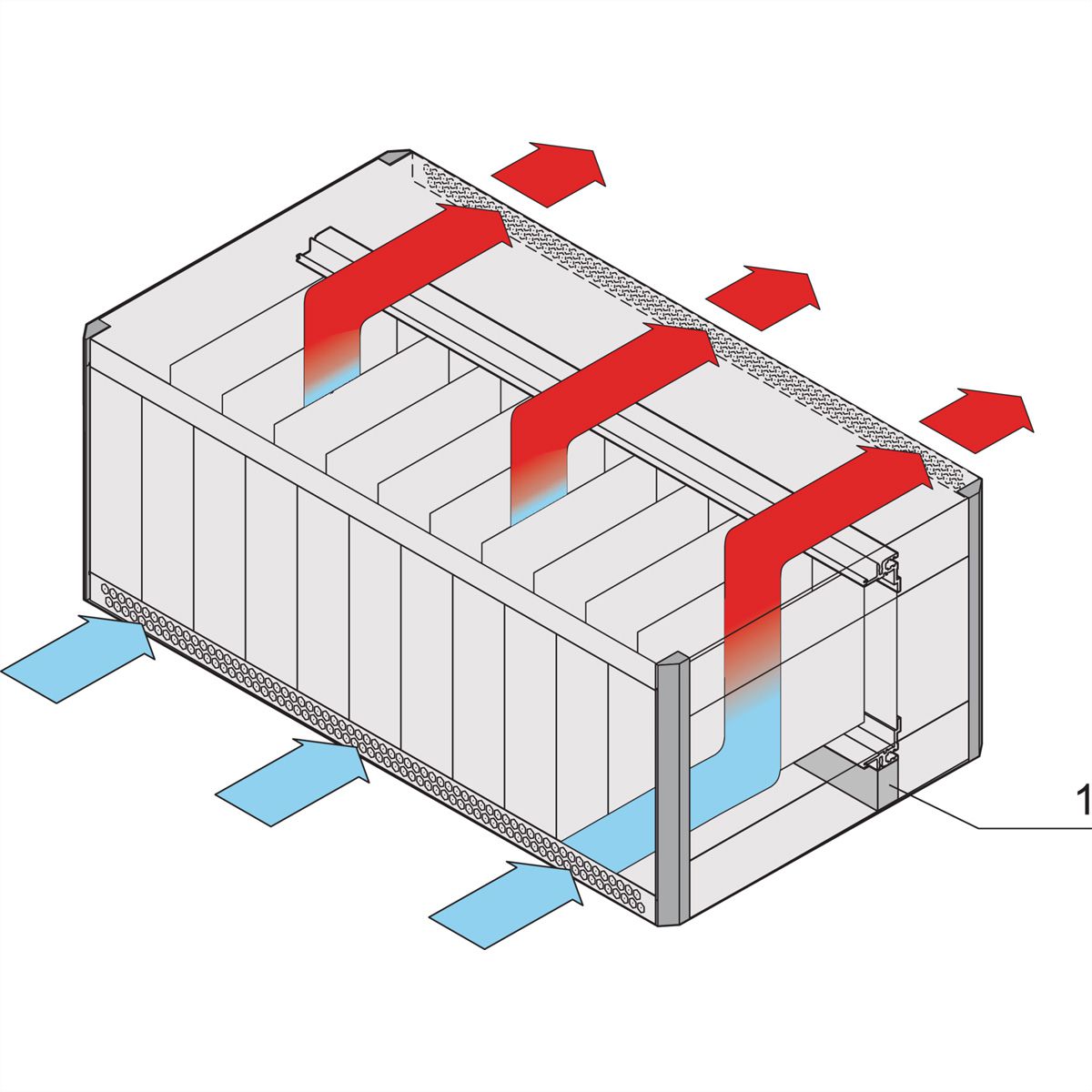 SCHROFF RatiopacPRO étanchéité à l'air, joint auto-adhésif, 63 HP