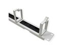 ROLINE 19" Passe-câbles  1U, Avec brosse 44x60mm gris