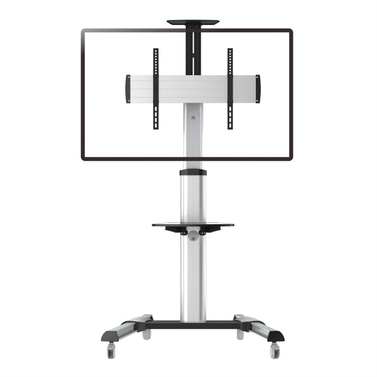 ROLINE Support LCD/TV sur roues, jusqu'à 50kg, argent