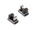 ROLINE Adaptateur USB4 Gen 3x2, Aluminium, 360°, Type C, M/F, argent