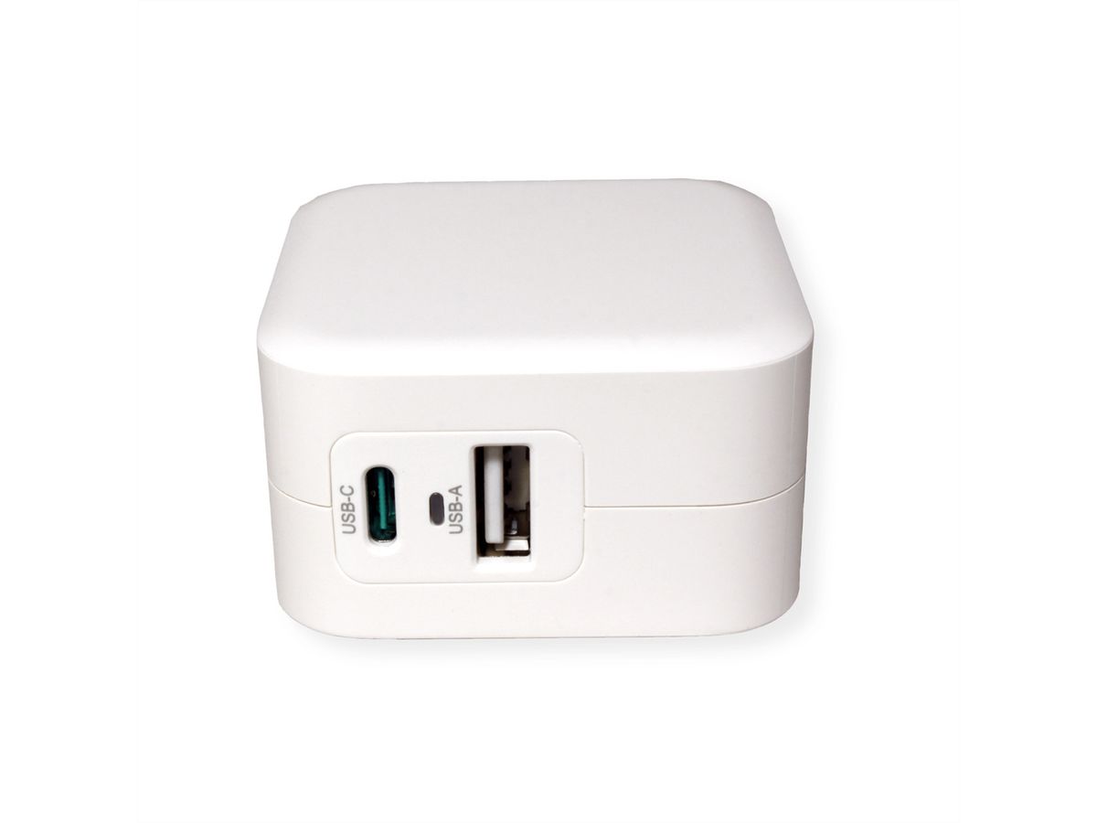 CHARGEUR SECTEUR USB TYPE-C 38W POWER DELIVERY - BLANC