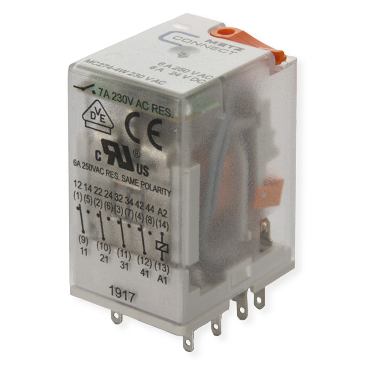 METZ CONNECT MC274-4W 230 V AC Relais industriel
