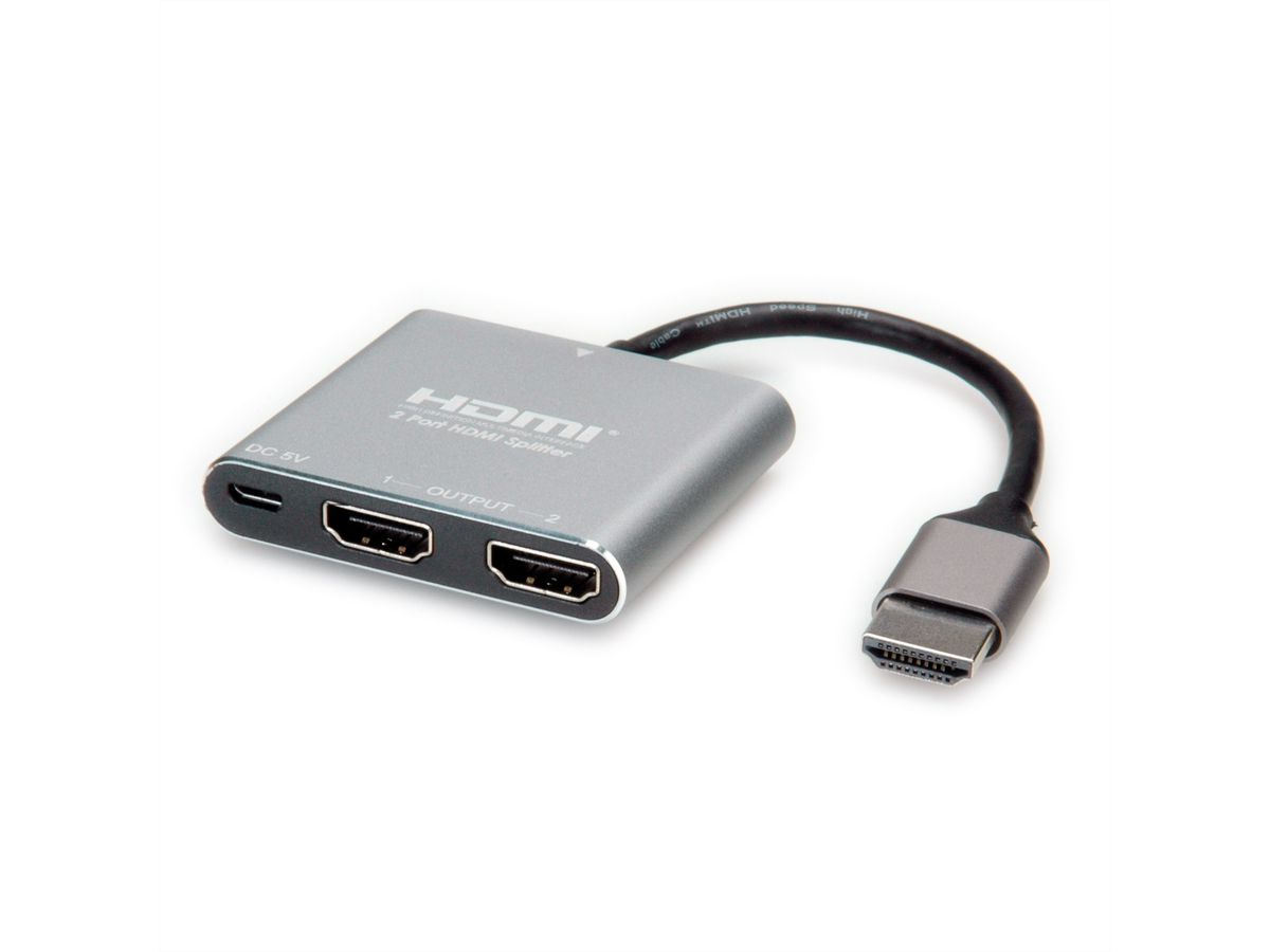 VALUE Distributeur HDMI, 4K, double - SECOMP France