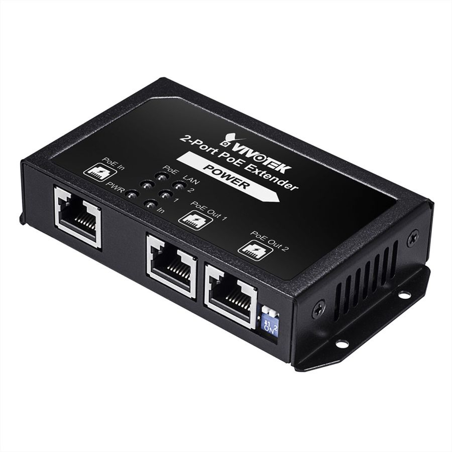 VIVOTEK AP-FXC-0210 Prolongateur PoE 2 ports, 1x FE In, 2x FE Out, Indoor