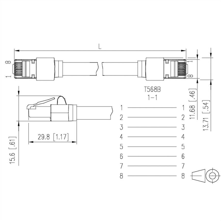 METZ CONNECT Cordon de brassage 6kV Flex500 Outdoor, noir, 2 m