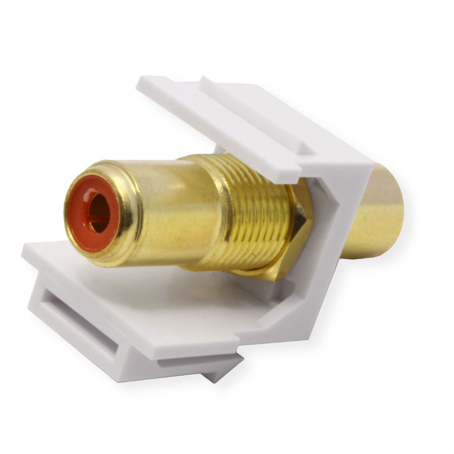 VALUE Coupleur Keystone RCA, plastique, rouge