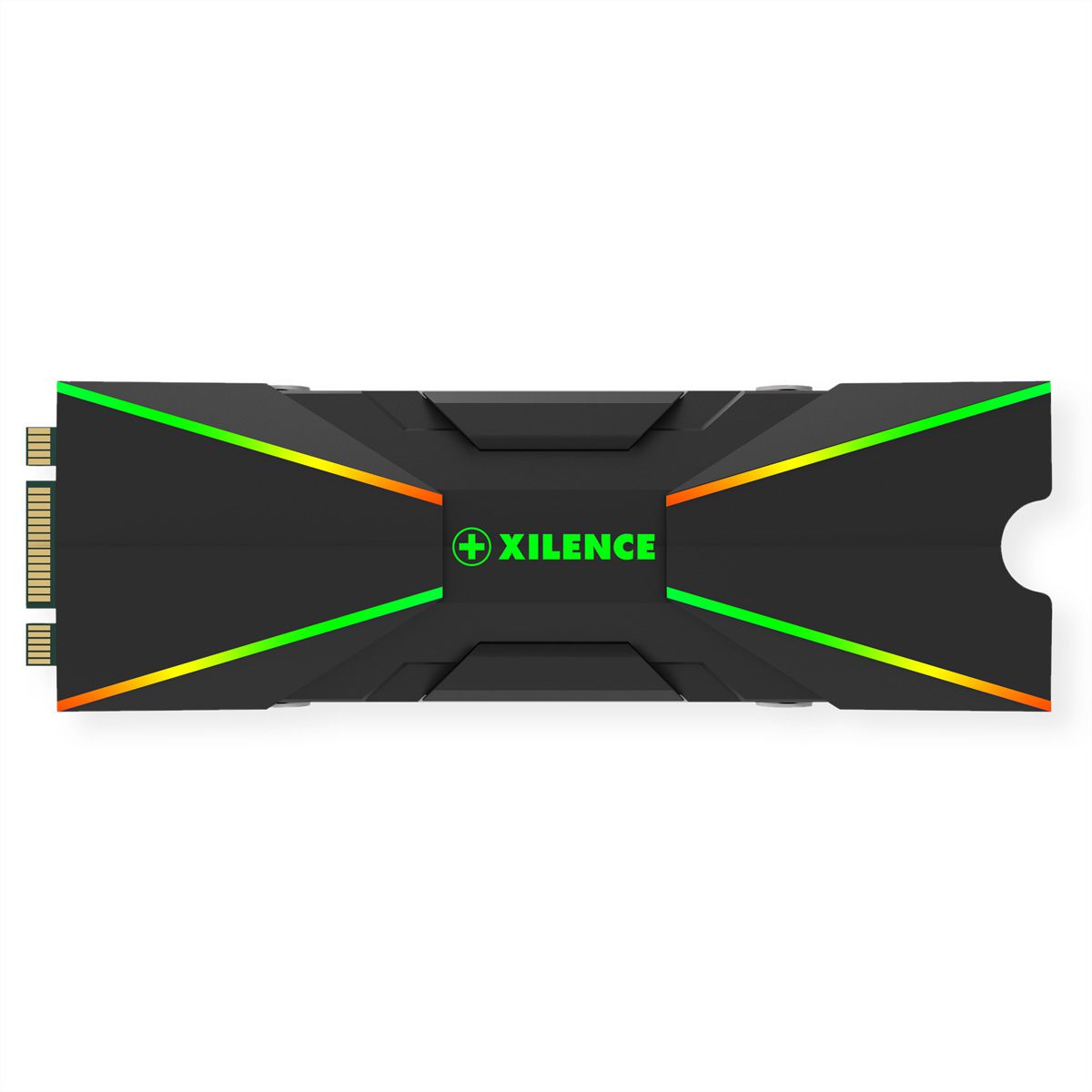 Xilence M2SSD.B.ARGB Radiateur M.2 2280 SSD PCIe NVMe/SATA, 3PIN ARGB 5V, passif