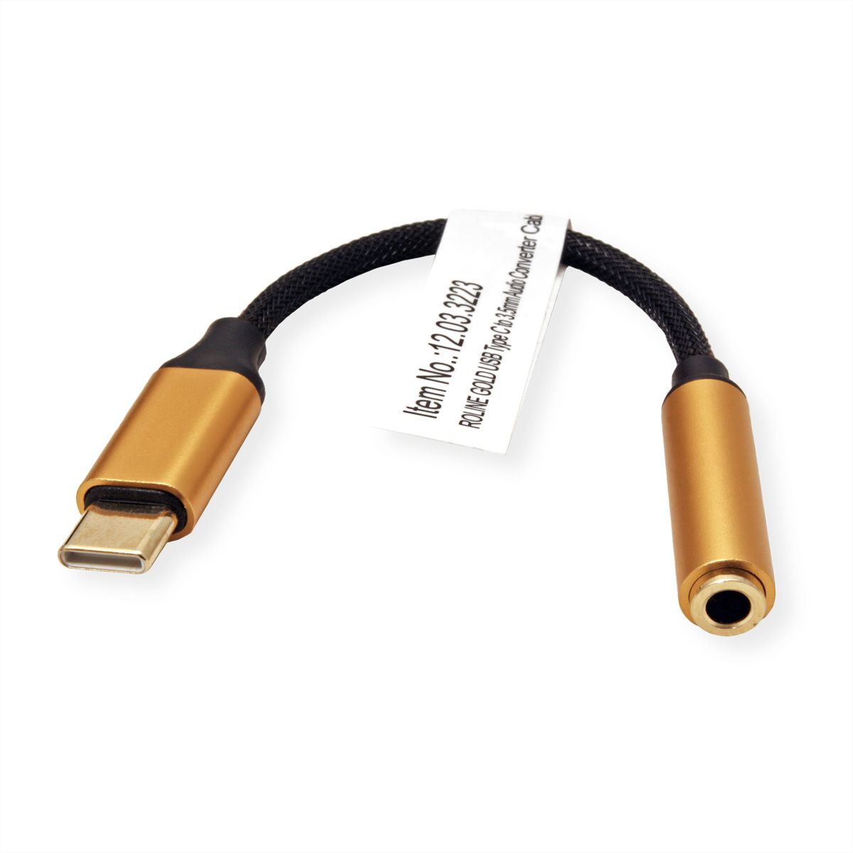ROLINE GOLD Adaptateur Type C - 3,5mm Audio, M/F, 0,13 m
