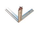 Panneau latéral Novastar SCHROFF pour usage intensif, RAL 7021, 25 U 1000D