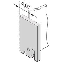 SCHROFF Face avant 19", neutre, 3U, 4 CV, 2,5 mm, alu, RAL 7035
