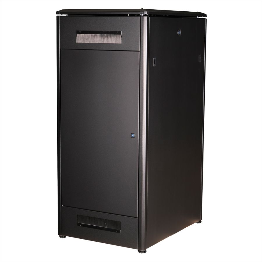 ROLINE 19" Baie réseau Pro 26U, 600x800 LxP Porte verre noir