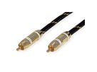 ROLINE GOLD Câble de raccordement RCA simplex M / M, blanc, 5 m