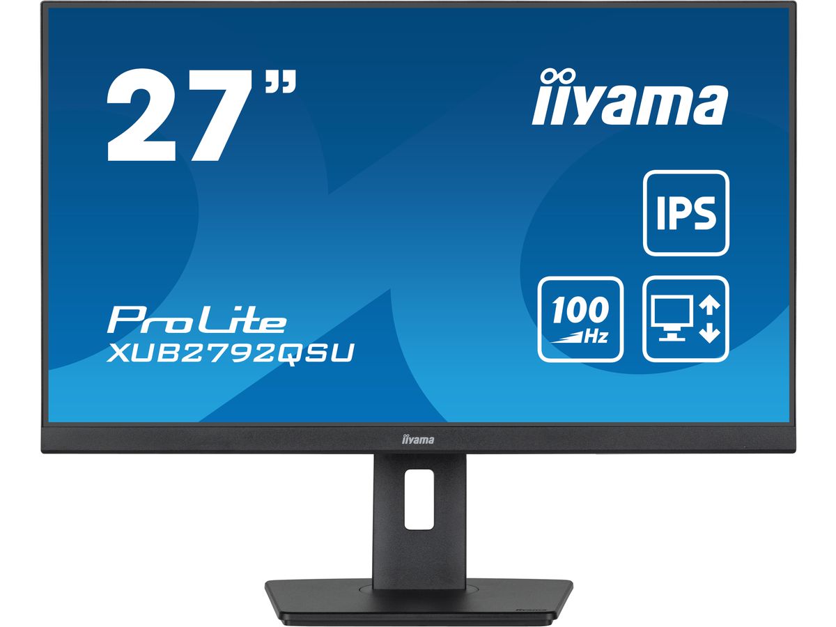 iiyama ProLite écran plat de PC 68,6 cm (27") 2560 x 1440 pixels Full HD LED Noir