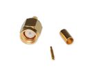 TELEGÄRTNER Connecteur SMA à sertir pour RG-316/U, plaqué or Connexion à souder/à sertir