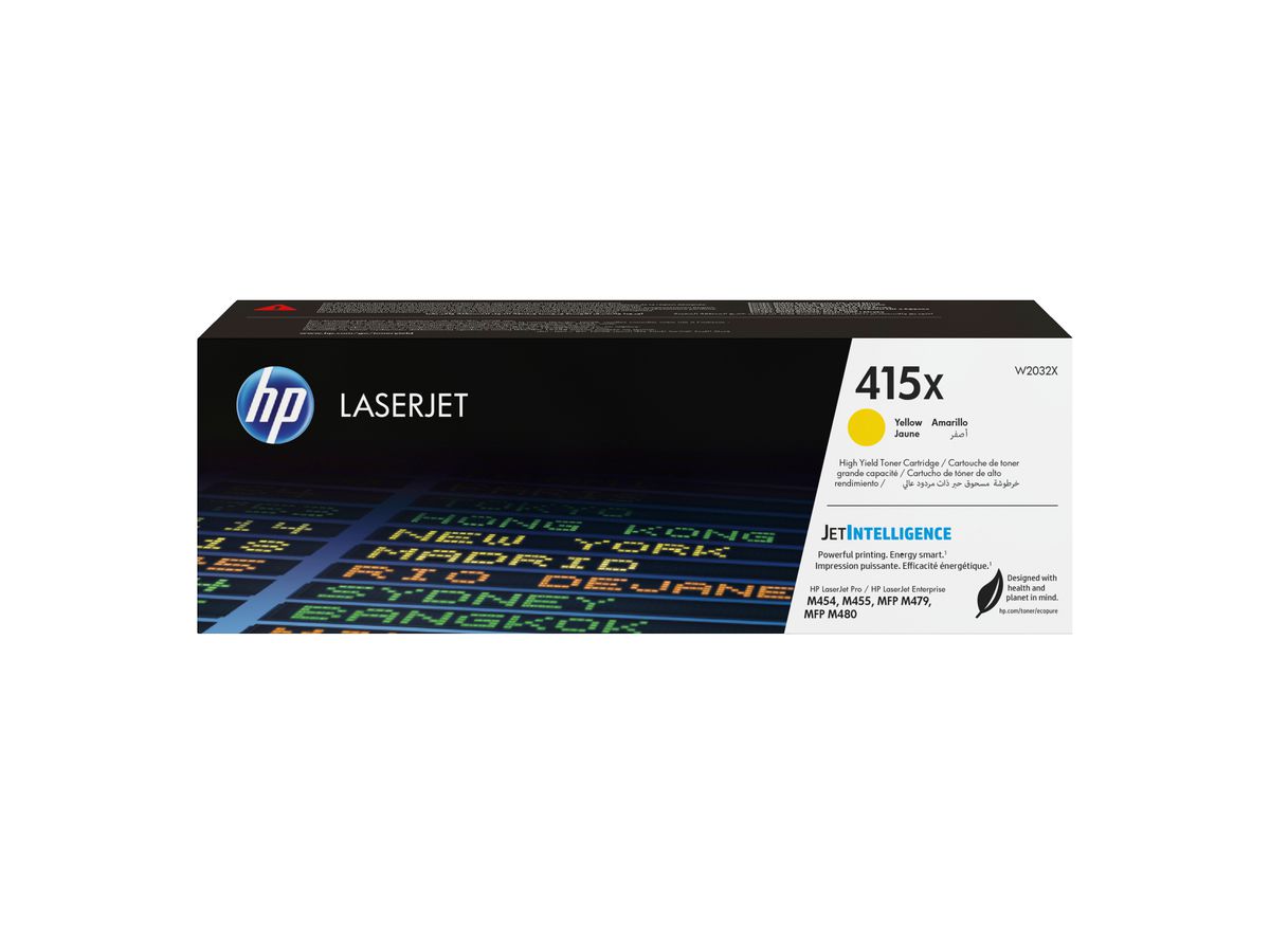 HP 415X Toner jaune LaserJet authentique grande capacité