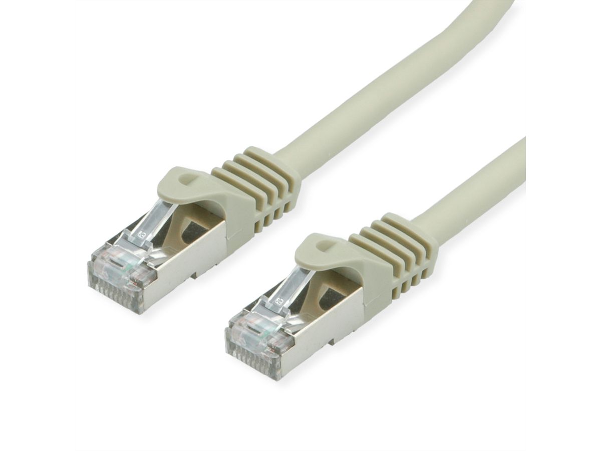 Câble VALUE Cat.7 S/FTP, avec connecteurs RJ45 (500MHz / Classe EA), gris,  3 m - SECOMP France