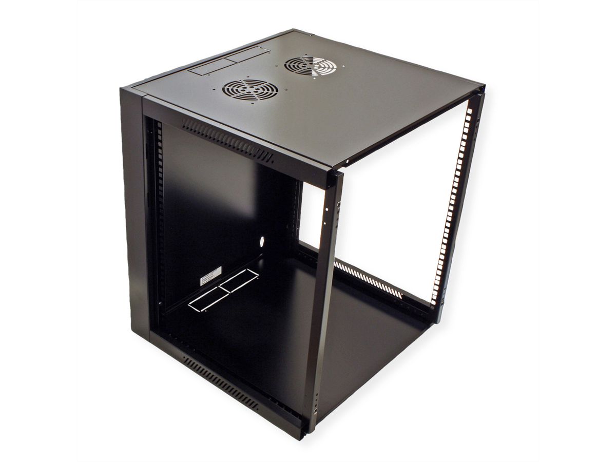 VALUE Armoire murale 12 UH (HxLxP) 640x570x600 mm, noir