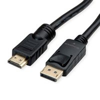 ROLINE Câble DisplayPort DP - UHDTV, M/M, noir, 10 m